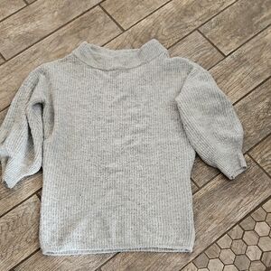 Express Heather Gray Knit Sweater